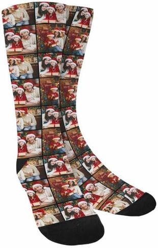 Custom Face Socks with Photo, Personalized Unisex Funny Socks with Picture, Personalized Face Sock Gifts for Women Men in Saudi Arabia