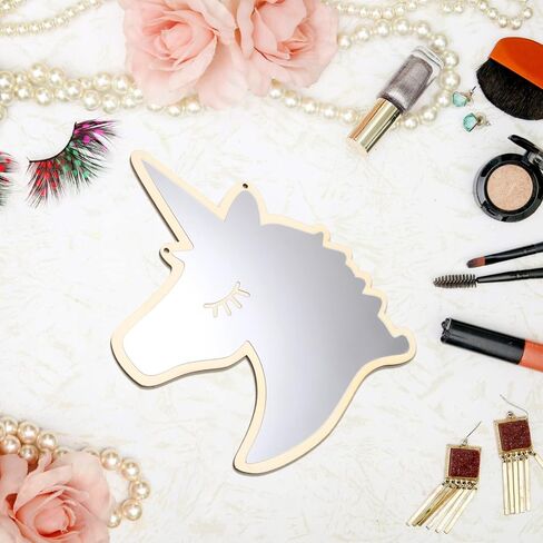 DECHOUS Acrylic Mirror Wall Sticker Shatterproof Unicorn Shape Boys and Girls Room Decor in Saudi Arabia