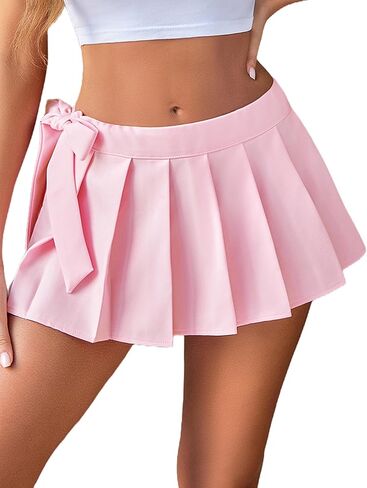 Avidlove Women Sexy Pleated Mini Skirt Role Play Solid Lingerie Skirts in Saudi Arabia