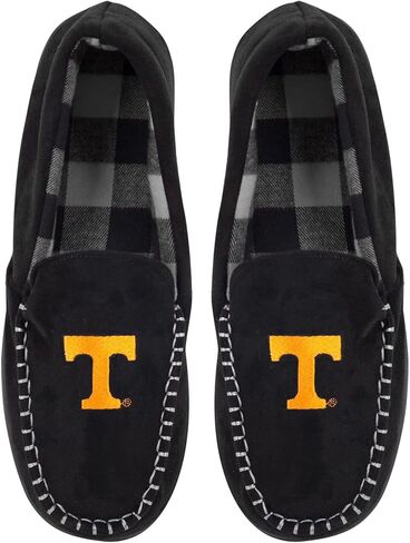 FOCO NCAA MEN'S FLANNEL TOP MOCCASIN SLIPPERS in Saudi Arabia