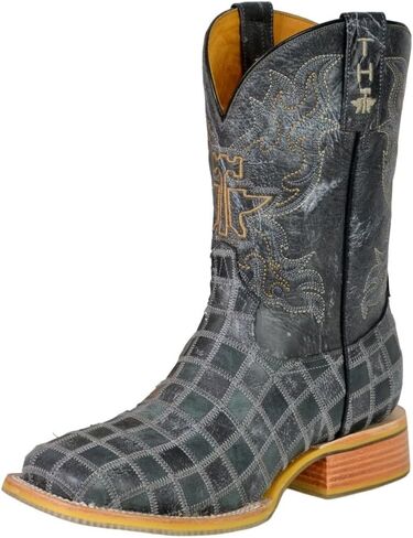 Tin Haul Men's King of Clubs Western Boot Broad Square Toe - 14-020-0077-0510 MU 12 D(M) US Multi in Saudi Arabia