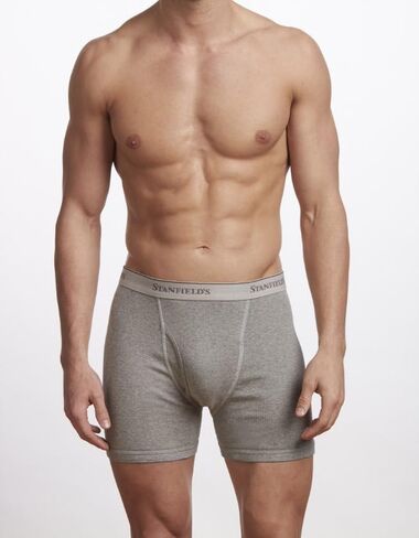 Stanfield's Men's Premium Cotton Boxer Briefs, 4 Pack in Saudi Arabia
