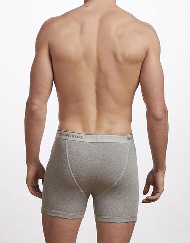 Stanfield's Men's Premium Cotton Boxer Briefs, 4 Pack in Saudi Arabia