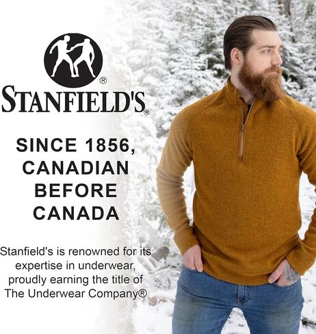Stanfield's Men's Premium Cotton Boxer Briefs, 4 Pack in Saudi Arabia