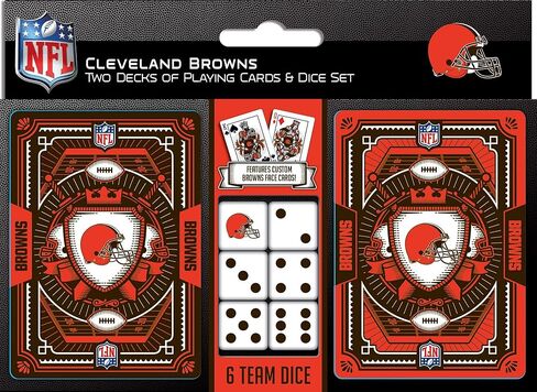 Masterpieces Game Day - حزمة من ورق اللعب وحزمة النرد NFL Dallas Cowboys - مجموعة مرخصة رسميًا للبالغين والعائلة in Kuwait