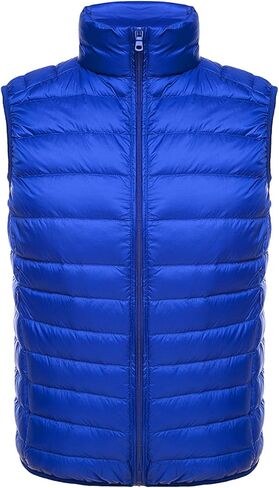 Locachy Men's Casual Lightweight Stand Collar Packable Down Vest Water-Resistant Sleeveless Puffer Vest in Saudi Arabia