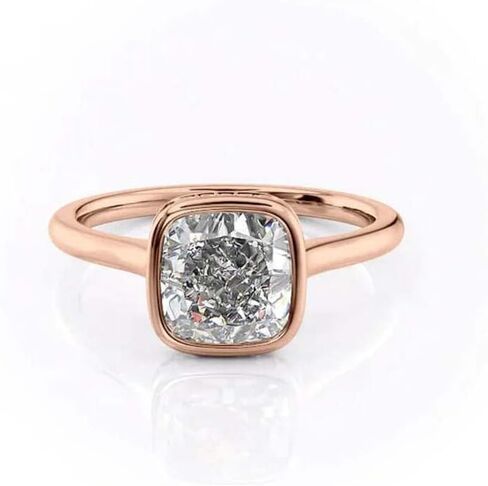 1–5 Carat Lab Grown Diamond Ring VS1 10K 14K 18K Solid Gold Lab Grown Diamond Engagement Ring Bezel Hidden Halo Wedding Bridal Anniversary Proposal Ring Valentine Gift for Women(IGI Certified) in Saudi Arabia