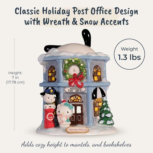 Blue Sky Clayworks Pochacco’s Post Office Candle House, 5.5" x 4.825" x 7", Snowy Mail-Time Charm in Saudi Arabia