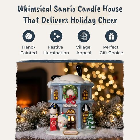 Blue Sky Clayworks Pochacco’s Post Office Candle House, 5.5" x 4.825" x 7", Snowy Mail-Time Charm in Saudi Arabia