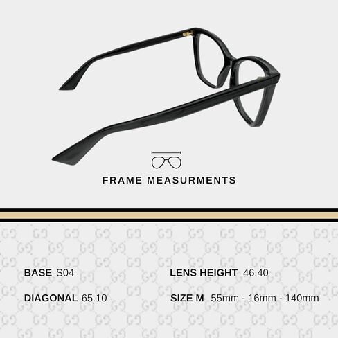 Gucci GG1817O Cat-Eye Shape Interlocking GG Logo Eyeglasses with eSHADES Luxury Eyewear Kit Bundle in Saudi Arabia