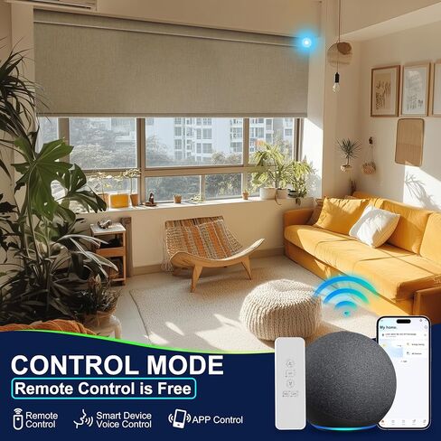 BERISSA Motorized Blinds with Remote,Blackout Smart Blinds for Windows,Linen Fabric,Remote Control,Thermal Insulated Automatic Blinds,Electric Blinds with USB/Solar Pannel.Brown in Saudi Arabia