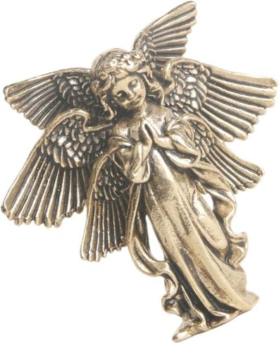 Vintage Brass Angel Statue Creative Cupid-Shape Figurine for Desktop Decor Elegant Brass Craft Ornament for Indoor Tabletop Angel Decoration Unique Home Office Accent in Saudi Arabia