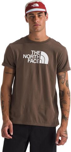 تي شيرت رجالي بأكمام قصيرة بنصف قبة من The North Face - تي شيرت برسومات الشعار الكلاسيكي، مقاس عادي in Kuwait