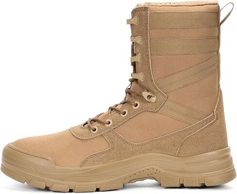 ANGRYRAM Work Boots for Men Steel Toe Men's Tactical Military Boot Comfortable Lightweight Slip Resistant Hiking Boots for Men in Saudi Arabia
