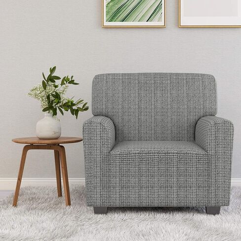 ZNSAYOTX Chair Slipcovers with Arms for Living Room High Stretchy Spandex Pet Friendly Armchair Furniture Protection Covers (Black and White, Chair) in Saudi Arabia