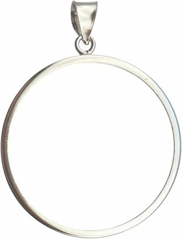 sterling silver coin bezel with Prongs for Mexico 50 Pesos Gold Coin in Saudi Arabia