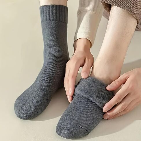 Men's Winter Socks Thermal Boot Insulated Thick Heated Socks 3 Pairs in Saudi Arabia