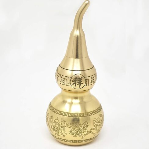 fengshuisale Feng Shui Brass Wu Lou/Hu Lu Gourd (Gold) (#3) in Kuwait