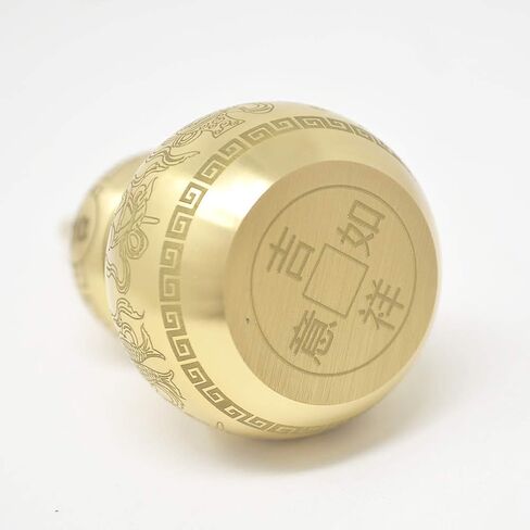 fengshuisale Feng Shui Brass Wu Lou/Hu Lu Gourd (Gold) (#3) in Kuwait