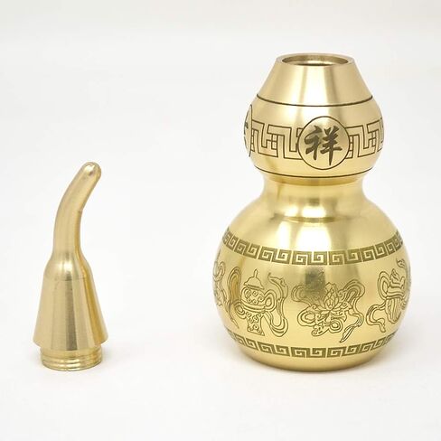 fengshuisale Feng Shui Brass Wu Lou/Hu Lu Gourd (Gold) (#3) in Kuwait