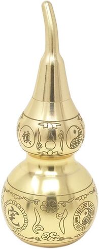 fengshuisale Feng Shui Brass Wu Lou/Hu Lu Gourd (Gold) (#3) in Kuwait
