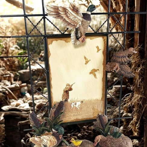 إطار صورة Mel's Dreams Duck Hunter مقاس 4x6 - ديكور ريفي لكوخ ريفي، إطار صور لصيد الطيور المائية للمزرعة أو النزل in Kuwait