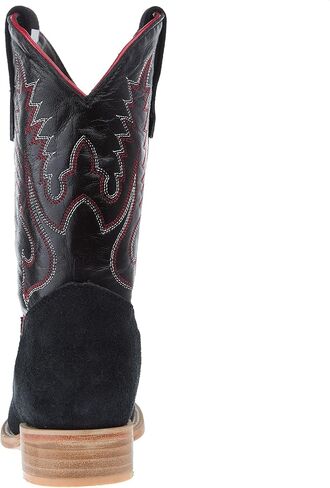 R Youth Black Rough Out with Black Shaft Square Toe Boot in Saudi Arabia