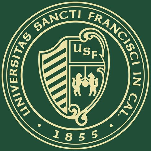 University of San Francisco 9" w x 7" h Diploma Frame - Fits a bachelor's - Gold Embossed Diploma Frame - Cherry Moulding with Tartan Green and Gold Matting - Officially Licensed in Saudi Arabia
