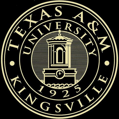 Texas A&M University Kingsville 14" w x 11" h Diploma Frame - Fits a bachelor's, master's and phd - Gold Embossed Diploma Frame - Cherry Moulding with Black and Royal Blue Matting in Saudi Arabia