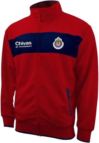 Icon Sports للرجال متوافق مع سترة كرة القدم بسحاب من Chivas Del Guadalajara S Grade 003 in Saudi Arabia