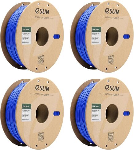 eSUN خيوط PLA عالية السرعة 1.75 مم، بكرة 1 كجم (2.2 رطل) طباعة سريعة خيوط PLA للطباعة ثلاثية الأبعاد، مصممة للطباعة السريعة، فضي in Kuwait