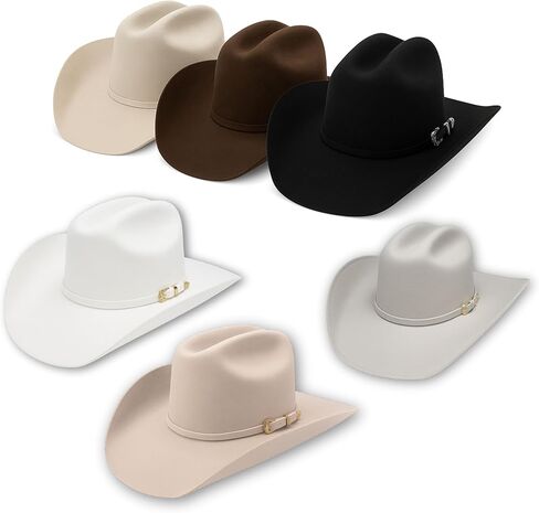 El Cattleman Handmade Cowboy Hat – 100% Bolivian Wool Felt, Premium Western Hat, 4 5/8" Crown, 4" Brim, Made in Mexico in Saudi Arabia