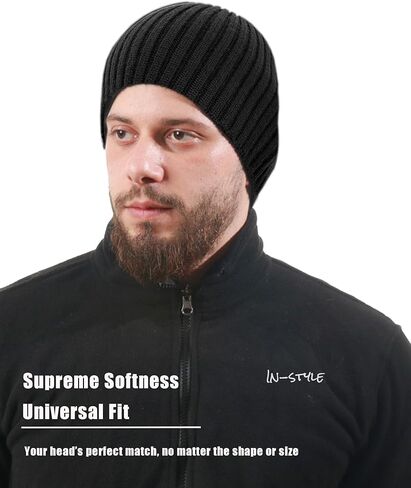 Wool Knit Fisherman Beanie Hat for Men Women,Cuffless Warm Short Cuff Beanies Toboggan Ski Hats Winter Skull Cap in Saudi Arabia