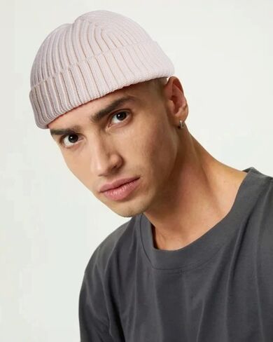 Wool Knit Fisherman Beanie Hat for Men Women,Cuffless Warm Short Cuff Beanies Toboggan Ski Hats Winter Skull Cap in Saudi Arabia