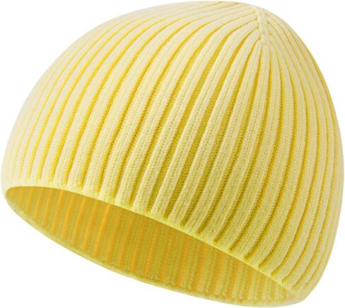 Wool Knit Fisherman Beanie Hat for Men Women,Cuffless Warm Short Cuff Beanies Toboggan Ski Hats Winter Skull Cap in Saudi Arabia