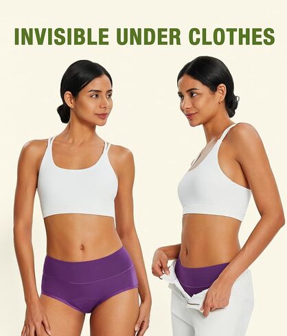 Incontinence Underwear for Women, Leak Proof Reusable Washable Full Briefs for Bladder Leak, Postpartum 5 Pack (Multicolor01, Large) in Saudi Arabia