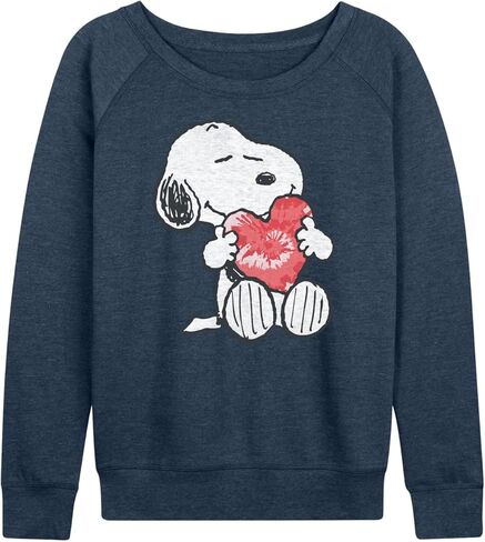 HYBRID APPAREL - Peanuts - Snoopy With Heart - Women's Lightweight French Terry Pullover in Saudi Arabia