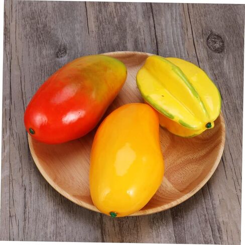 Yellow Mango Artificial Fruit Photo Prop Creative Educational Display Decoration for Home Wedding Kitchen and Photography Showcase in Saudi Arabia
