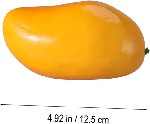 Yellow Mango Artificial Fruit Photo Prop Creative Educational Display Decoration for Home Wedding Kitchen and Photography Showcase in Saudi Arabia