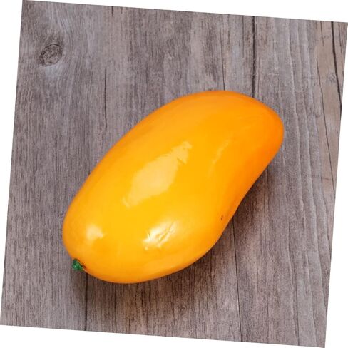 Yellow Mango Artificial Fruit Photo Prop Creative Educational Display Decoration for Home Wedding Kitchen and Photography Showcase in Saudi Arabia