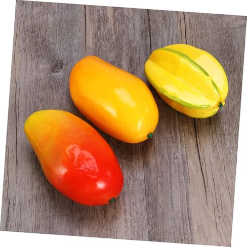 Yellow Mango Artificial Fruit Photo Prop Creative Educational Display Decoration for Home Wedding Kitchen and Photography Showcase in Saudi Arabia