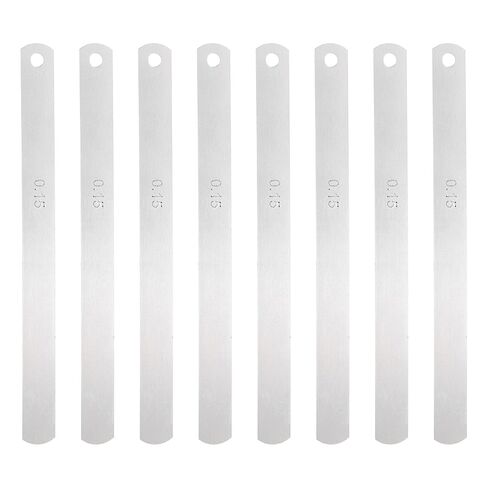 HARFINGTON 8 Blades Metric Steel Feeler Gauge, 0.5mm Thickness Filler Gauge, Offset Valves, Guitar Gauge Gage Measuring Tool, for Gap Width Thickness Measuring in Saudi Arabia