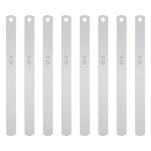 HARFINGTON 8 Blades Metric Steel Feeler Gauge, 0.5mm Thickness Filler Gauge, Offset Valves, Guitar Gauge Gage Measuring Tool, for Gap Width Thickness Measuring in Saudi Arabia