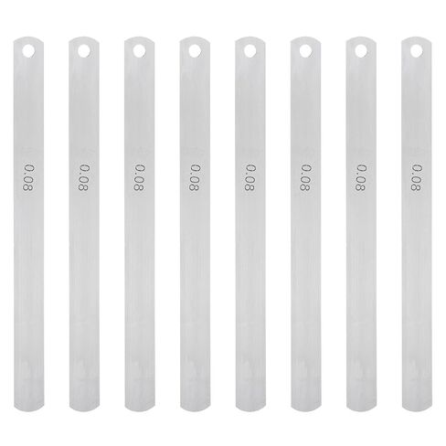 HARFINGTON 8 Blades Metric Steel Feeler Gauge, 0.5mm Thickness Filler Gauge, Offset Valves, Guitar Gauge Gage Measuring Tool, for Gap Width Thickness Measuring in Saudi Arabia