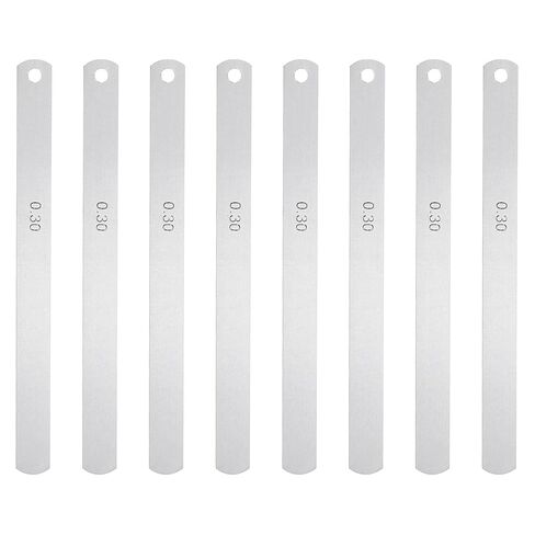 HARFINGTON 8 Blades Metric Steel Feeler Gauge, 0.5mm Thickness Filler Gauge, Offset Valves, Guitar Gauge Gage Measuring Tool, for Gap Width Thickness Measuring in Saudi Arabia