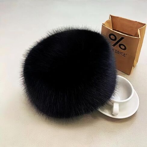 Upgraded Soft Fluffy Winter Bucket Hat for Women Warm Faux Fur Fisherman Cap Cozy Cold for Winter, Black in Saudi Arabia