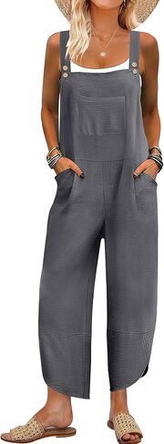 ANRABESS Overalls for Women Casual Summer Jumpsuits Adjustable Straps Loose Fit Bib Overalls Pockets Spring Vacation Clothes in Saudi Arabia