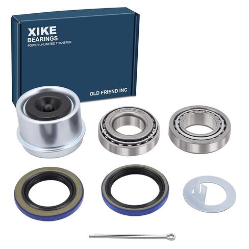 XiKe 4 Set Fits 5,200-6,000 lb Axles Trailer Wheel Hub Kit, 25580/25520 ＆ LM67048/LM67010 Bearings, 21333TB, 22333TB /10-10, 10-36 Seal and Cotter Pin. in Kuwait