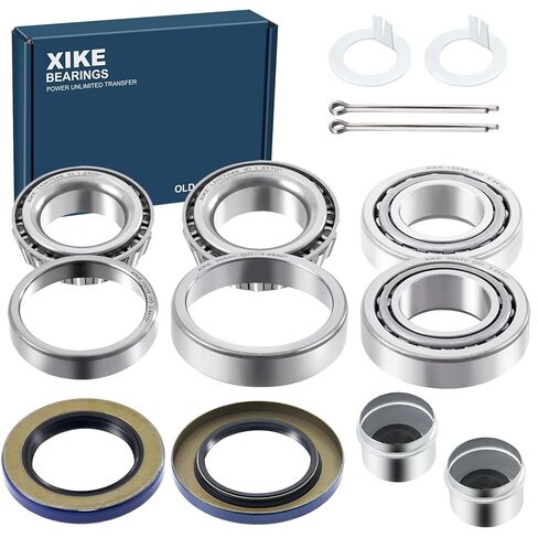 XiKe 4 Set Fits 5,200-6,000 lb Axles Trailer Wheel Hub Kit, 25580/25520 ＆ LM67048/LM67010 Bearings, 21333TB, 22333TB /10-10, 10-36 Seal and Cotter Pin. in Kuwait