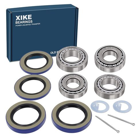 XiKe 4 Set Fits 5,200-6,000 lb Axles Trailer Wheel Hub Kit, 25580/25520 ＆ LM67048/LM67010 Bearings, 21333TB, 22333TB /10-10, 10-36 Seal and Cotter Pin. in Kuwait